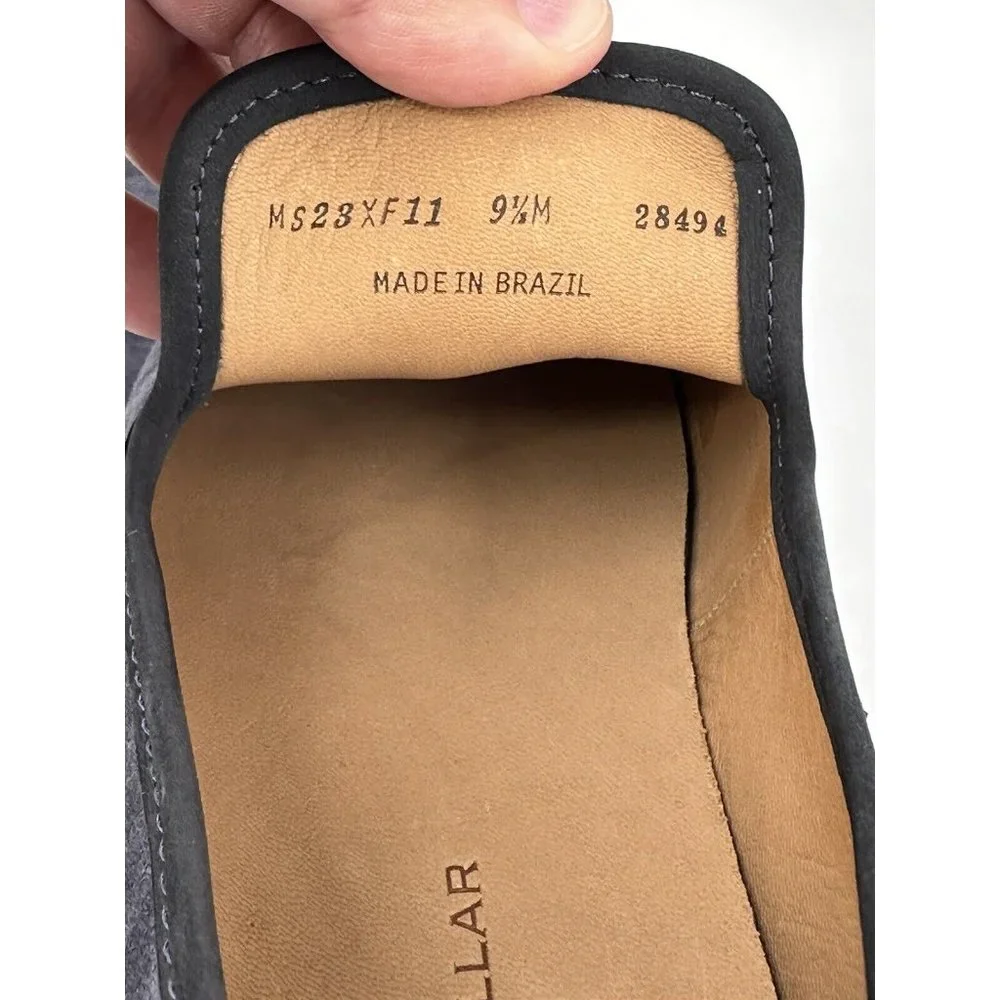 Peter Millar Navy Suede Slip-On Boat Shoes